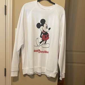 White Mickey Mouse Sweatshirt